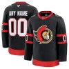 Mænd NHL Ottawa Senators Trøje Tilpasset 2024-25 Fanatics Premium Sort Hjemme